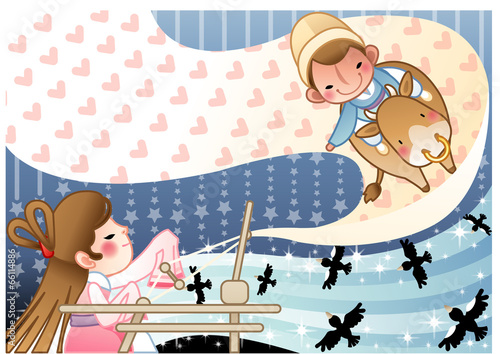 Illustration of Korean traditional holidays