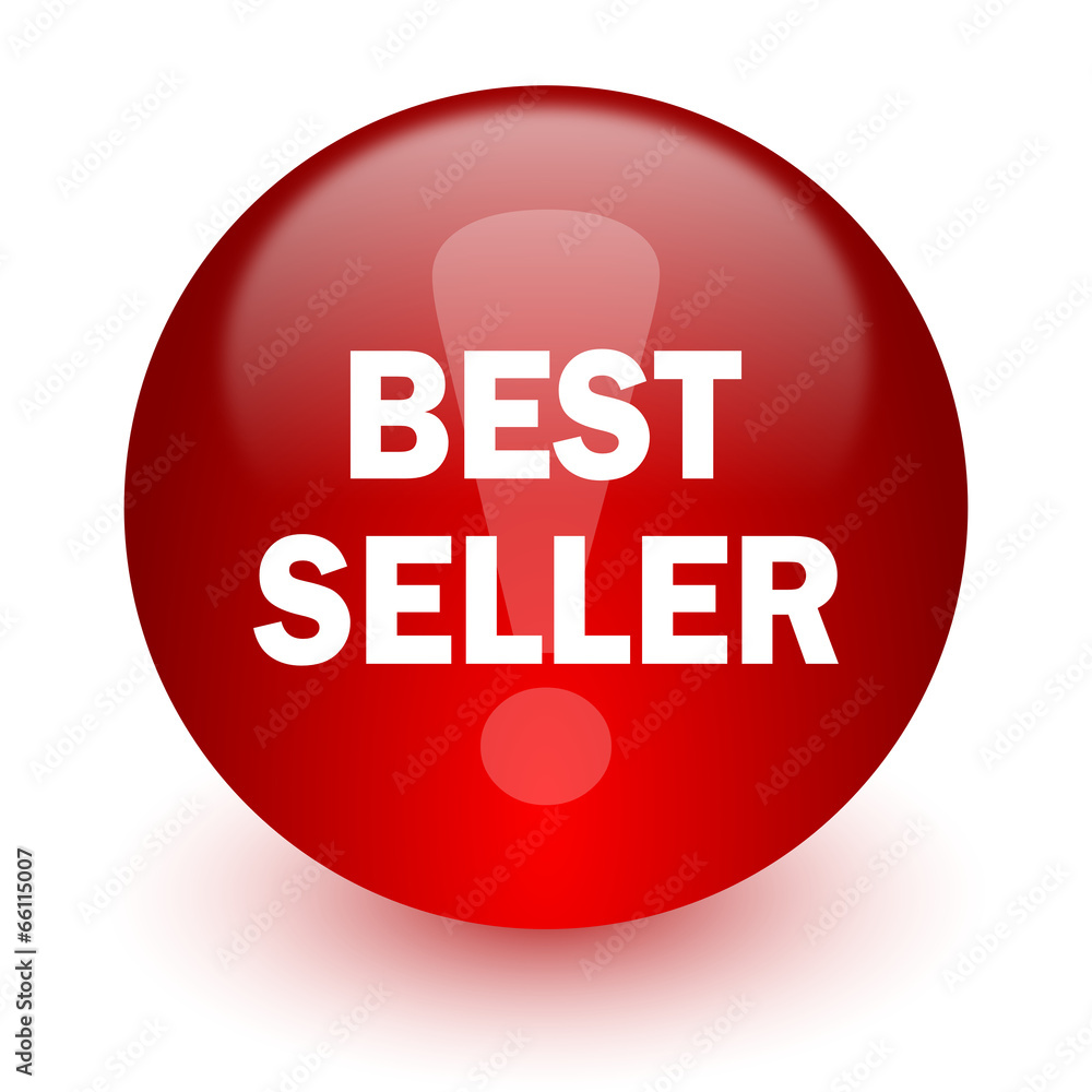 best seller red computer icon on white background best seller red computer icon on white background
