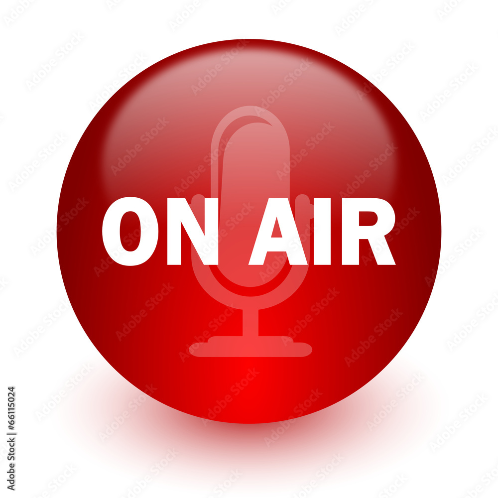 on air red computer icon on white background on air red computer icon on white background