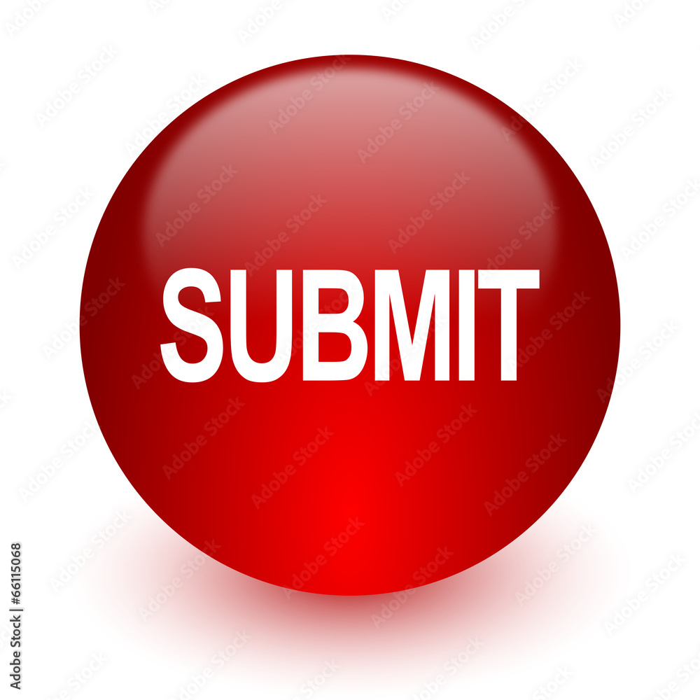 submit red computer icon on white background submit red computer icon on white background