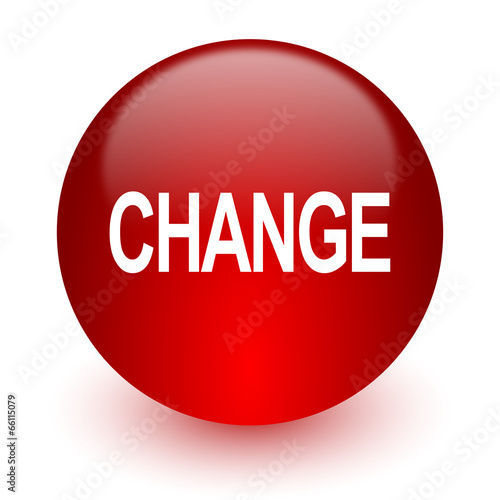 change red computer icon on white background