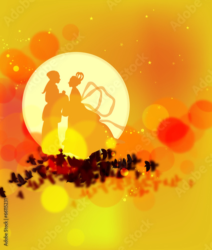 Illustration of Korean traditional holidays