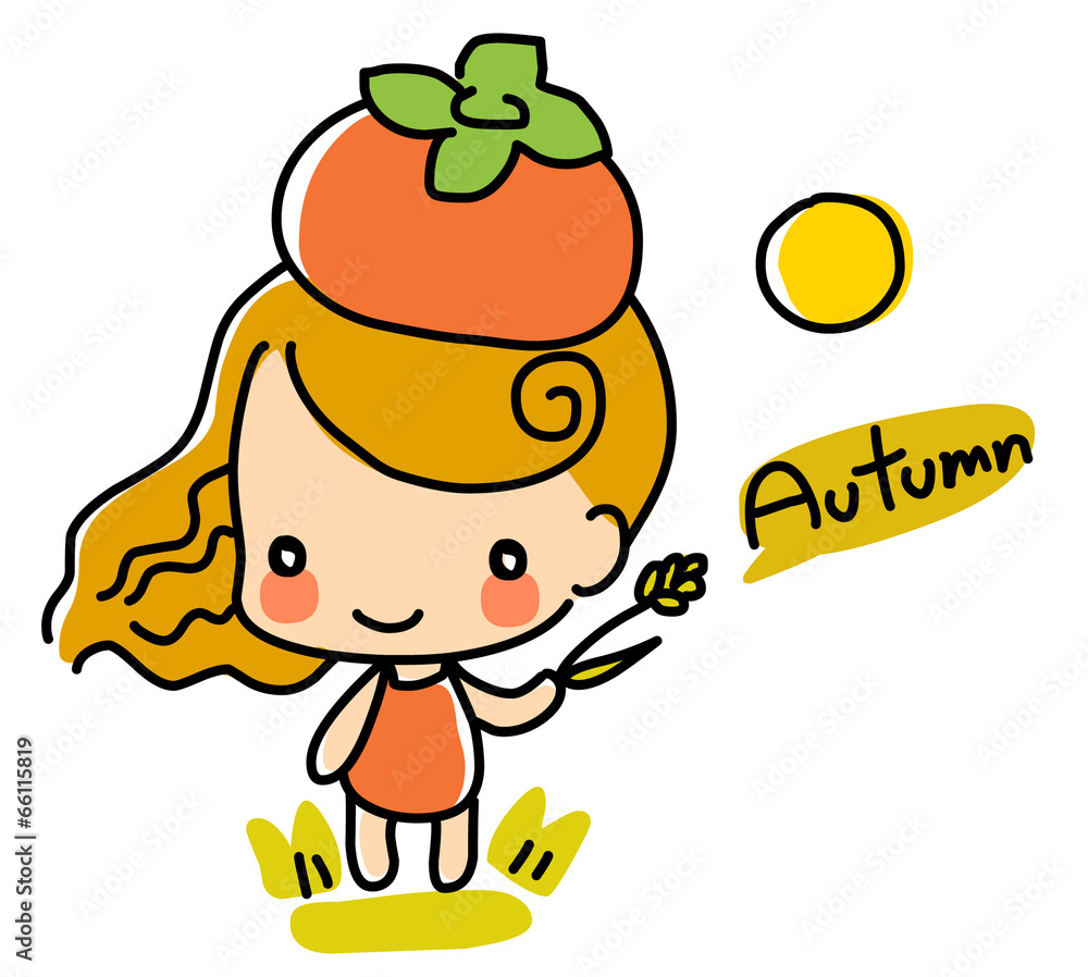 Fototapeta premium Illustration of fall