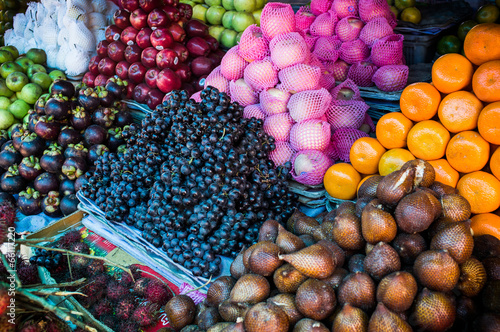 fruit and vegetable market in Lombok, Indonesia