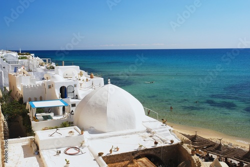 View of the medina in Hammamet, Tunisia photo
