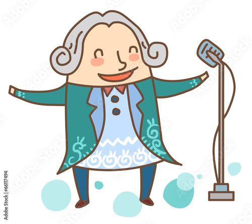 Illustration of a musician