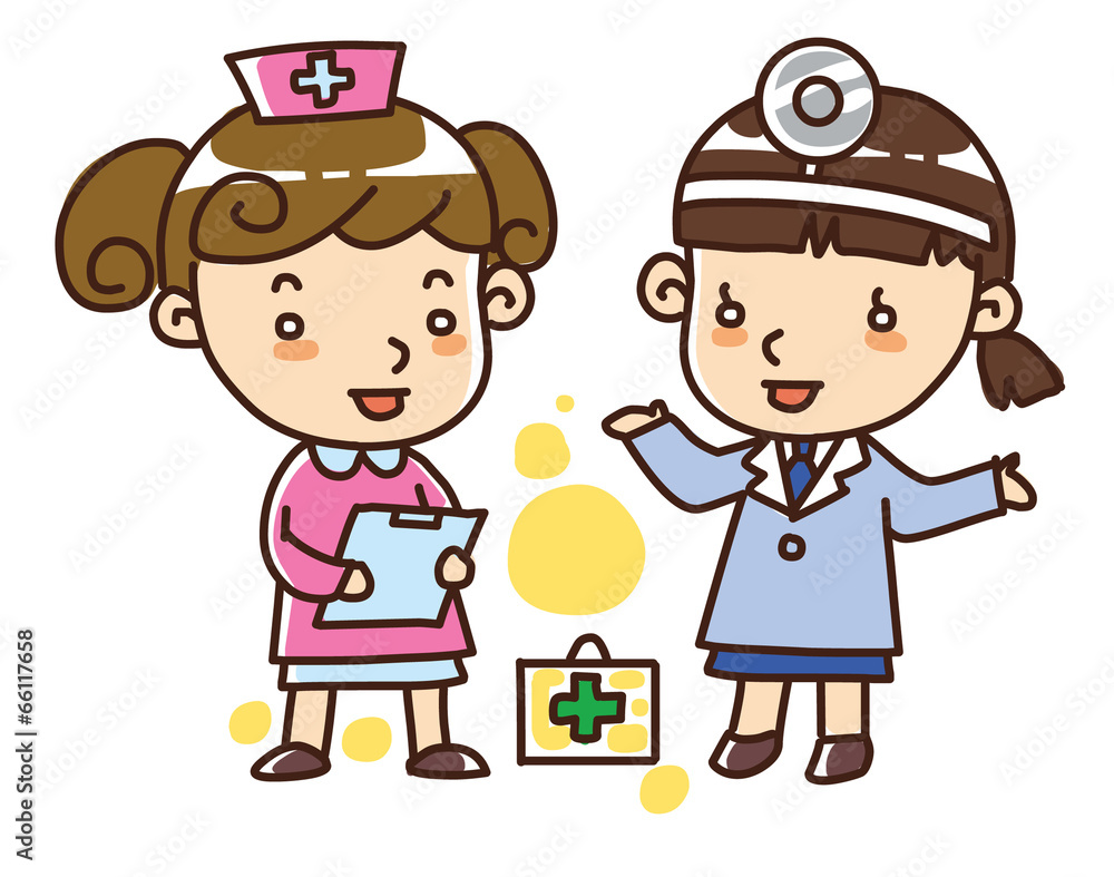 Illustration of Doctors and nurses