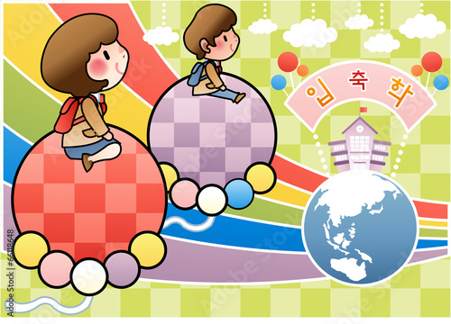 Illustration of Graduation and enrollment