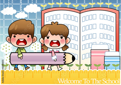 Illustration of Graduation and enrollment