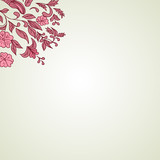 Hand drawing floral background