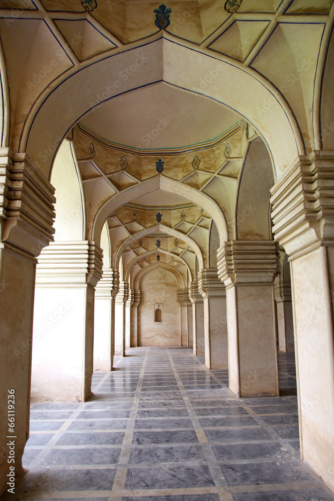 Arches of historic Qutbshahi tombs