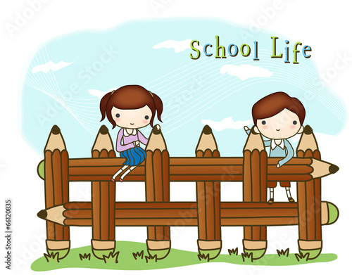 Illustration of new semester
