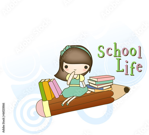 Illustration of new semester
