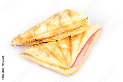 Homemade sandwich ham and cheese