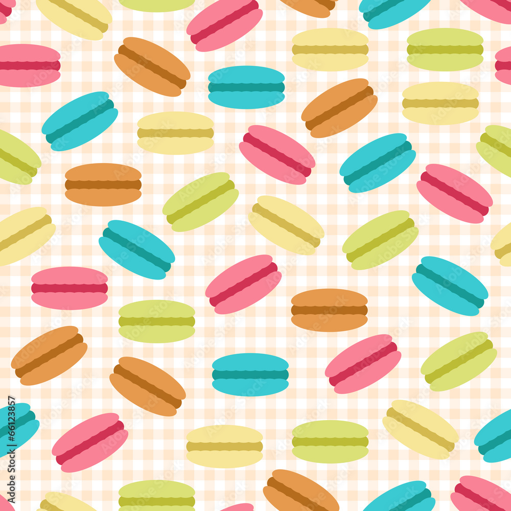 Seamless pattern of macarons Seamless pattern of macarons