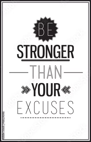 Obraz Motywacyjny plakat z cytatem na białym tle