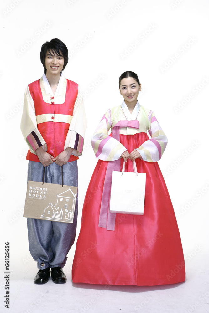 Couple in Korean Dress