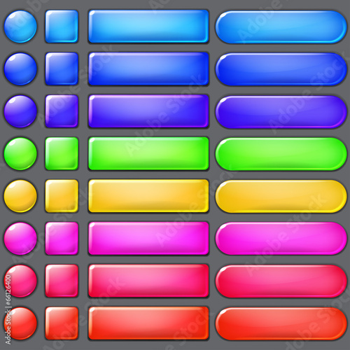 Colored web buttons