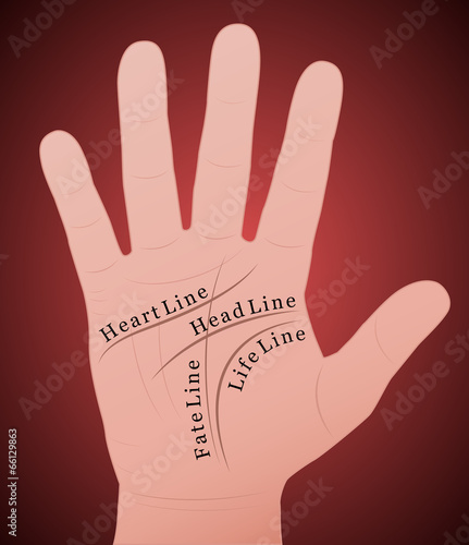 Palmistry Right Hand Main Lines