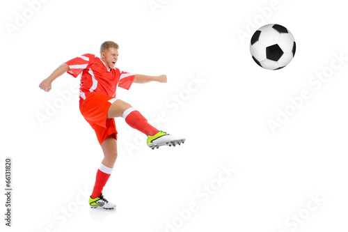 Fototapeta Naklejka Na Ścianę i Meble -  Footballer player