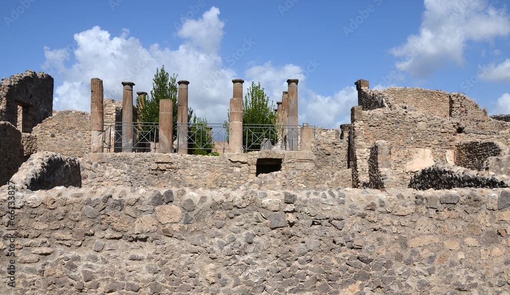 The ancient Roman city of Pompeii