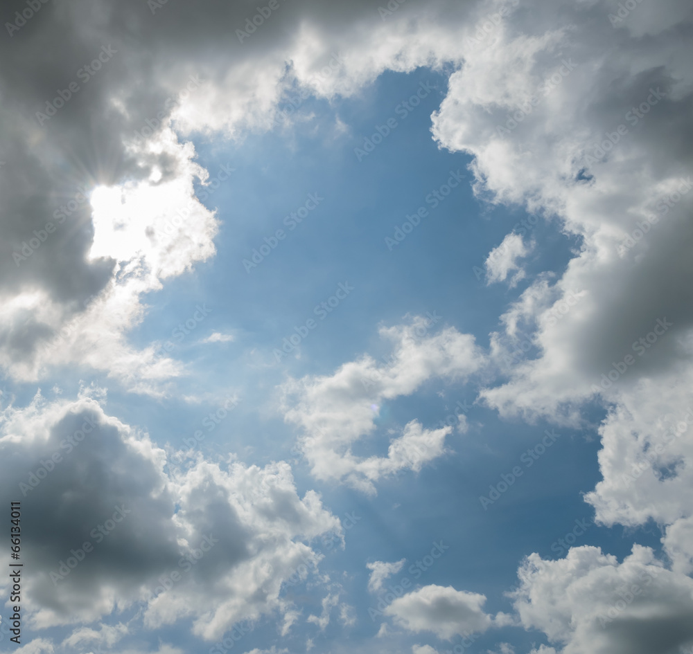 Obraz premium Dramatic sky with storm clouds