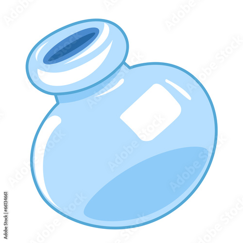 empty bottles isolated illustration