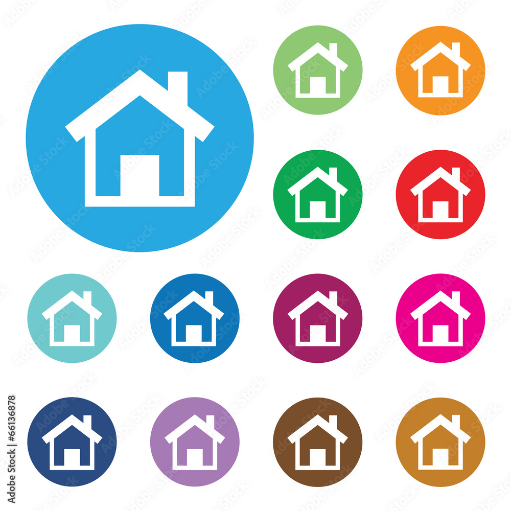 Vector home buttons Vector home buttons