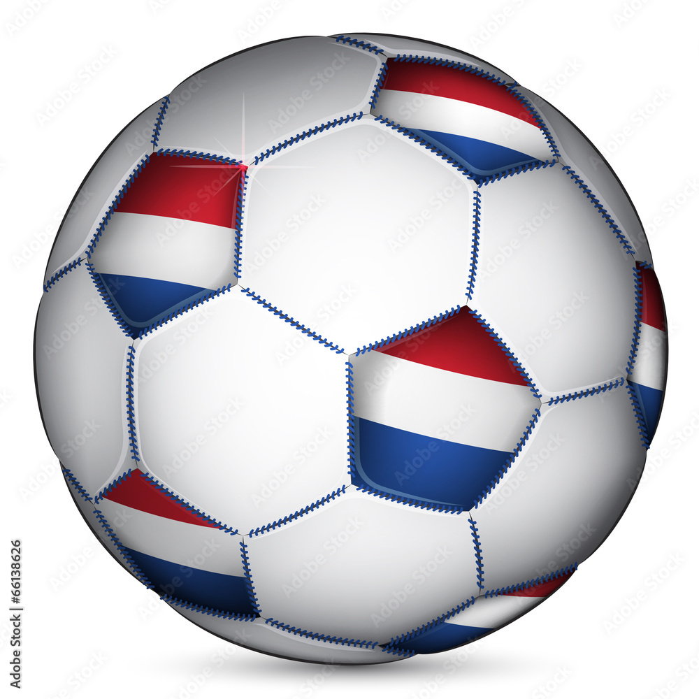 Obraz premium Netherland soccer ball, vector