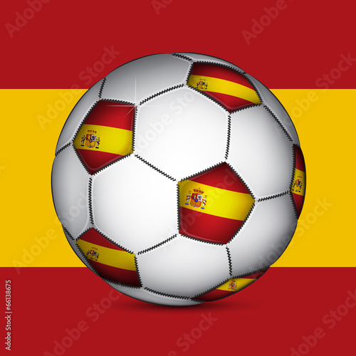 Spanish soccer ball  vector