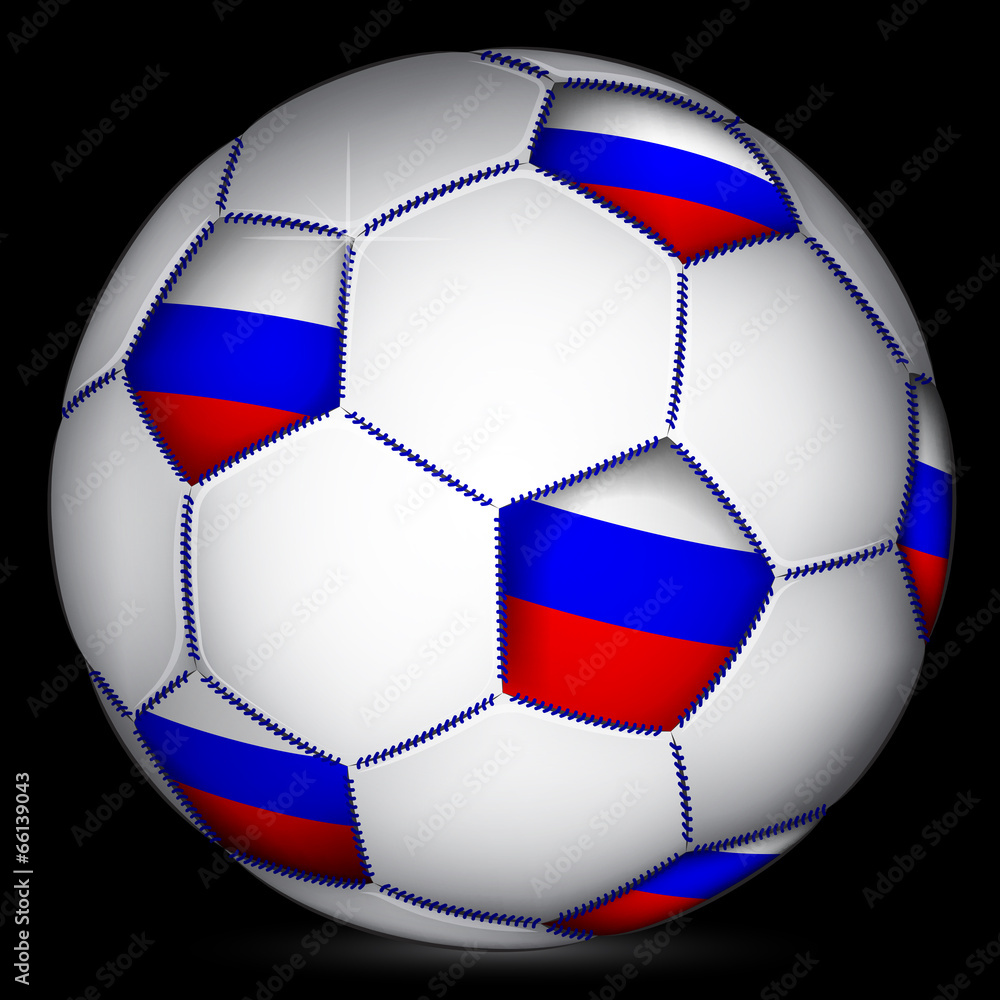 Obraz premium Russian soccer ball, vector