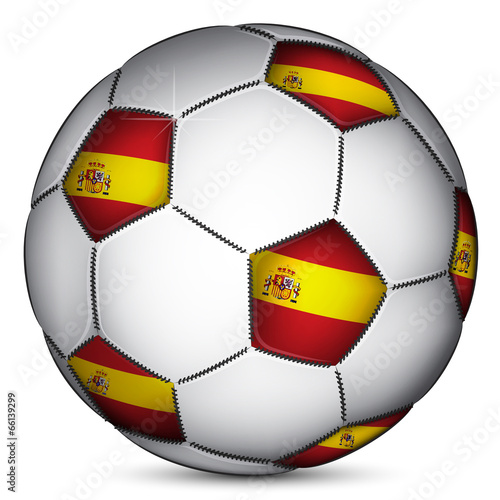 Spanish soccer ball  vector