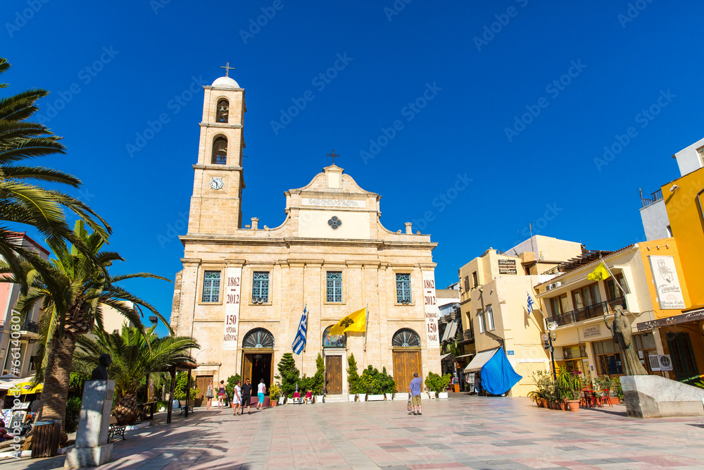 Old monastery Arkadi in Greece, Chania, Crete. Greek travel