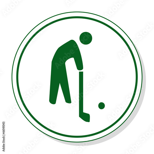 Web icon for communication - golf