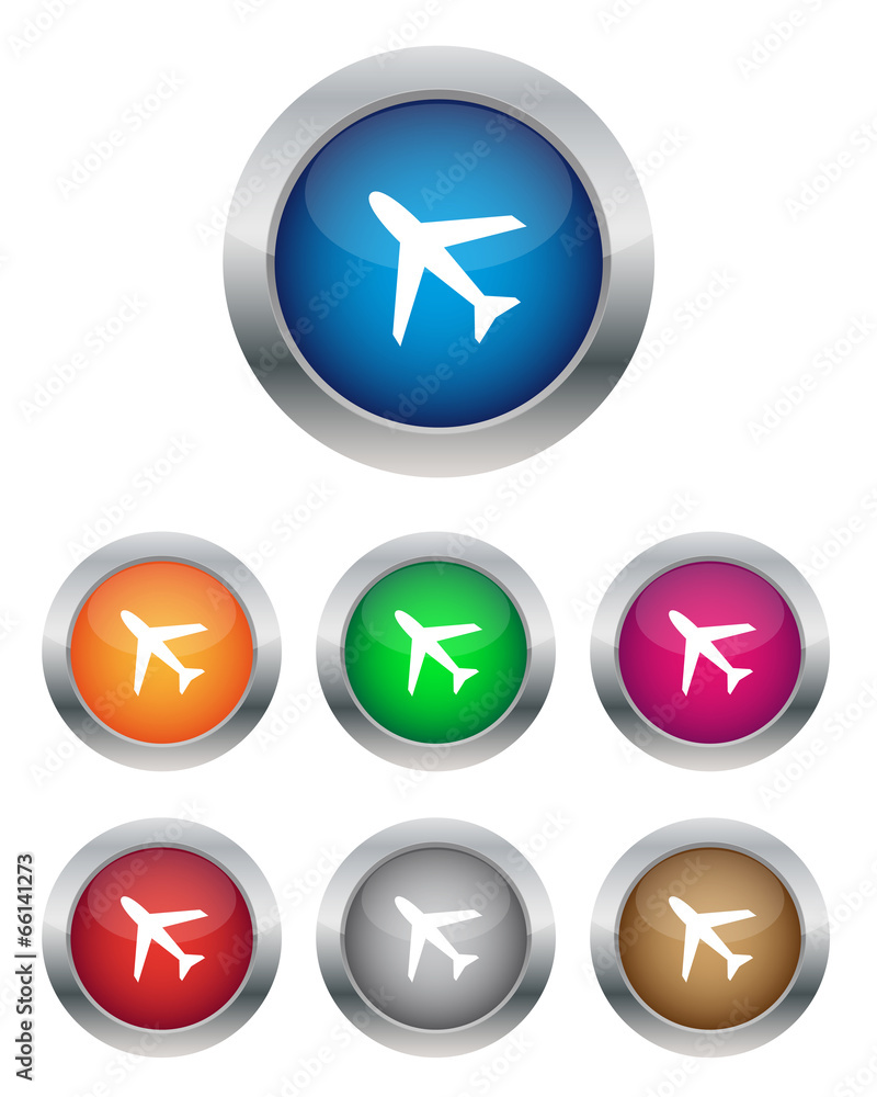 Airplane buttons Airplane buttons