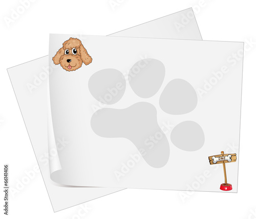 Empty stationery papers