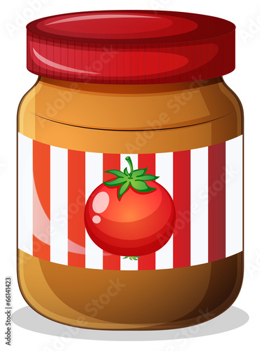 A jar of tomato jam