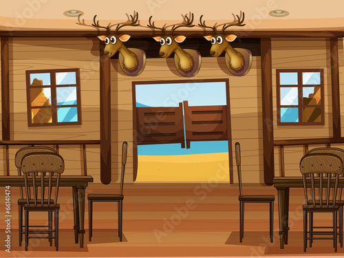 A saloon bar