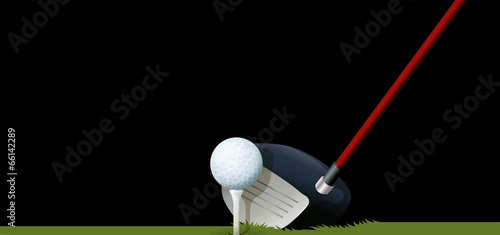 A club and a ball