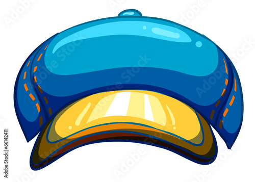 A blue lumberjack's hat