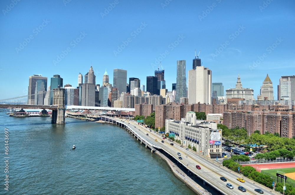 Nowy Jork Manhattan USA - obrazy, fototapety, plakaty 