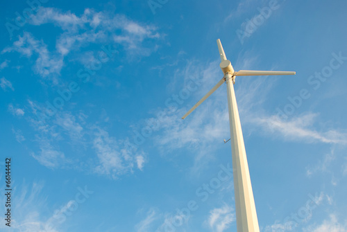 Pinwheel on blue sky photo