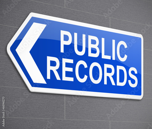 Public records concept.