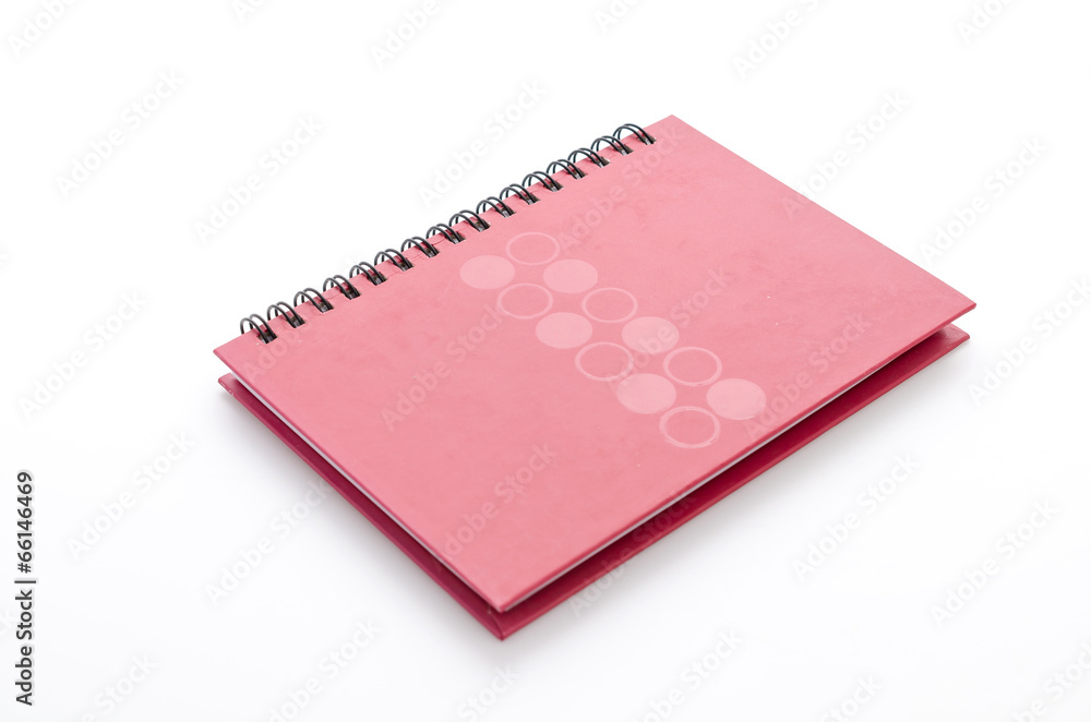 Notebook isolated on white Notebook isolated on white
