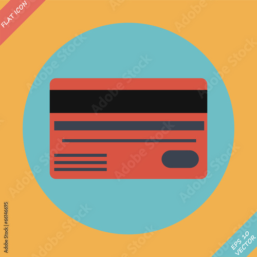 Bank credit cards - vector illustration. Flat design element