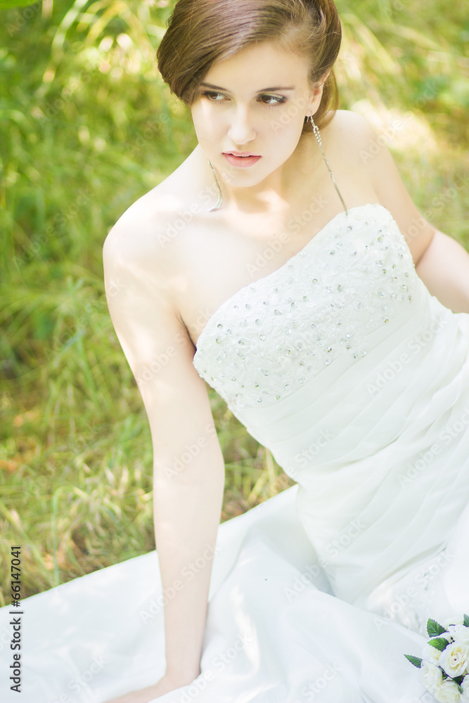 Portrait of a beautiful young bride Portrait of a beautiful young bride