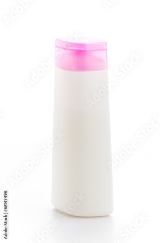 Plastic bottle isolated white background