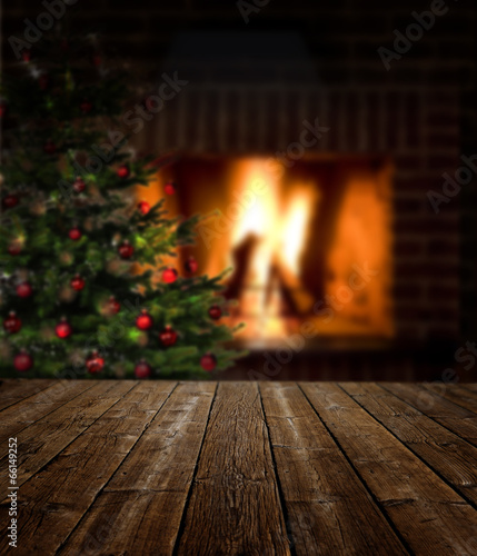 Weihnachten am Kamin