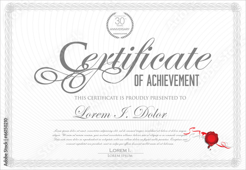 Certificate template