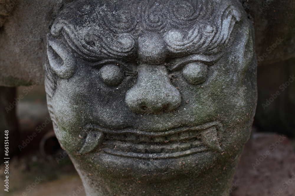China stone carving, Saint